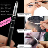 Hair Engraving, MagiForet Hair Tattoo Pen, Hair Razor Pen + 10 Blades + Tweezers for Men Women Teens - MagiForet