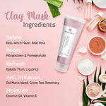 Australian Pink Clay Mask, MagiForet Clay Mask, Exfoliating Facial Mask, Brighten Skin Minimize Pores