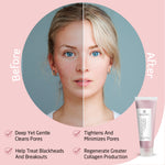 Australian Pink Clay Mask, MagiForet Clay Mask, Exfoliating Facial Mask, Brighten Skin Minimize Pores